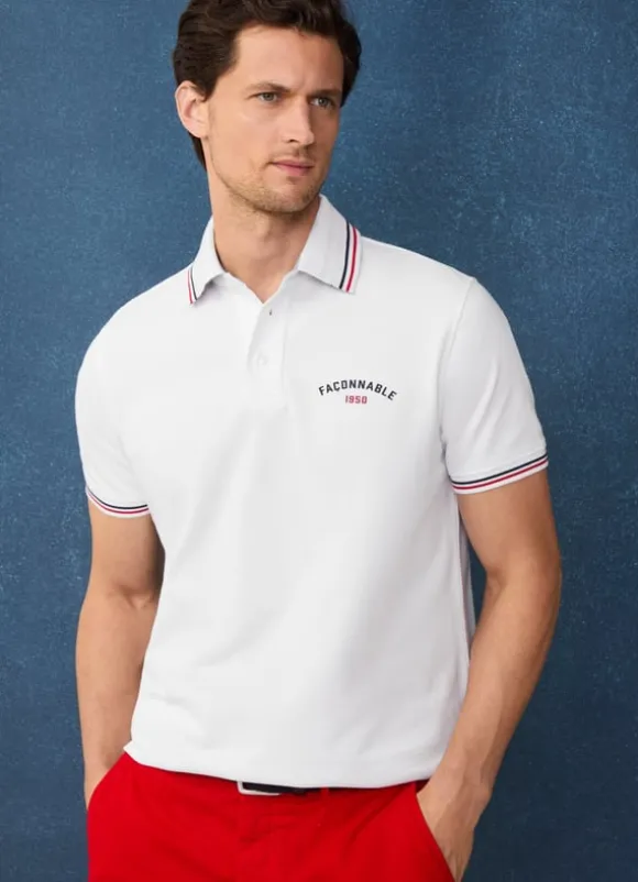 regular fit pique polo