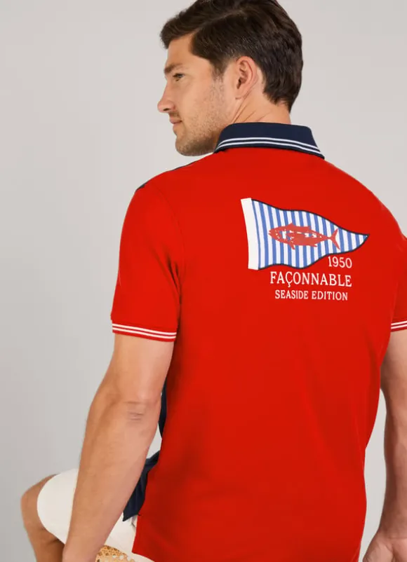 regular fit pique polo