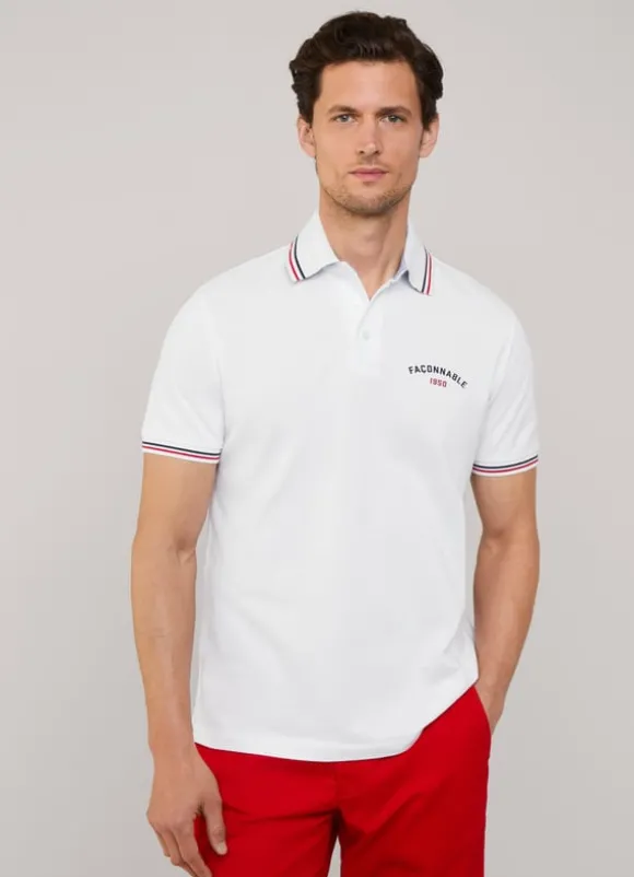 regular fit pique polo