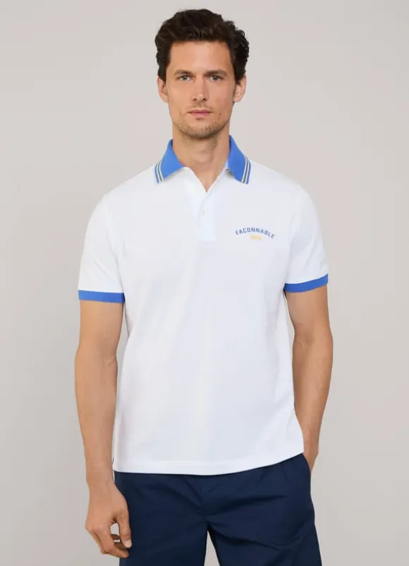 regular fit pique polo