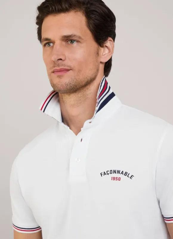 regular fit pique polo