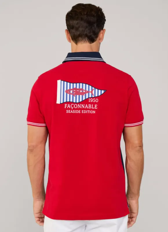 regular fit pique polo