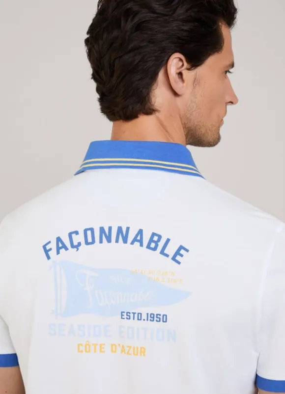 regular fit pique polo