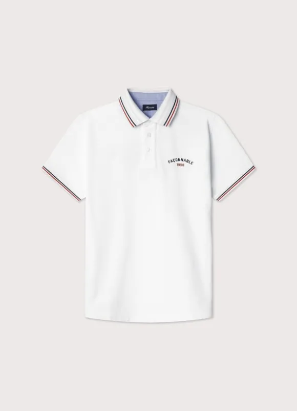 regular fit pique polo