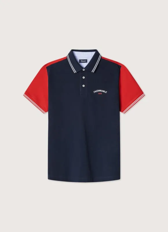 regular fit pique polo
