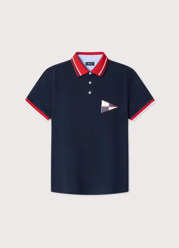 regular fit pique polo
