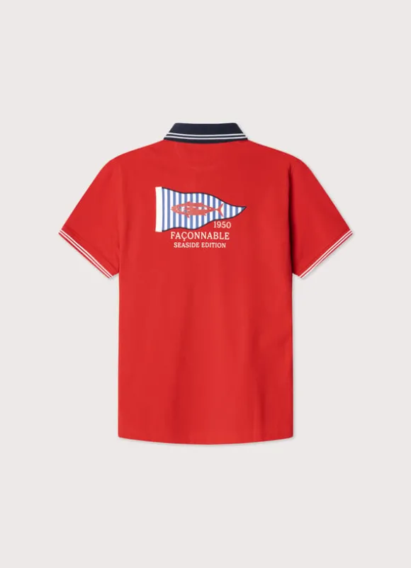 regular fit pique polo