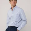 regular fit plaid check poplin shirt