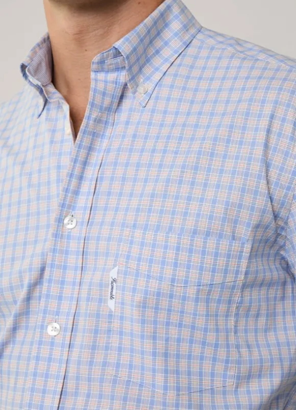regular fit plaid check poplin shirt