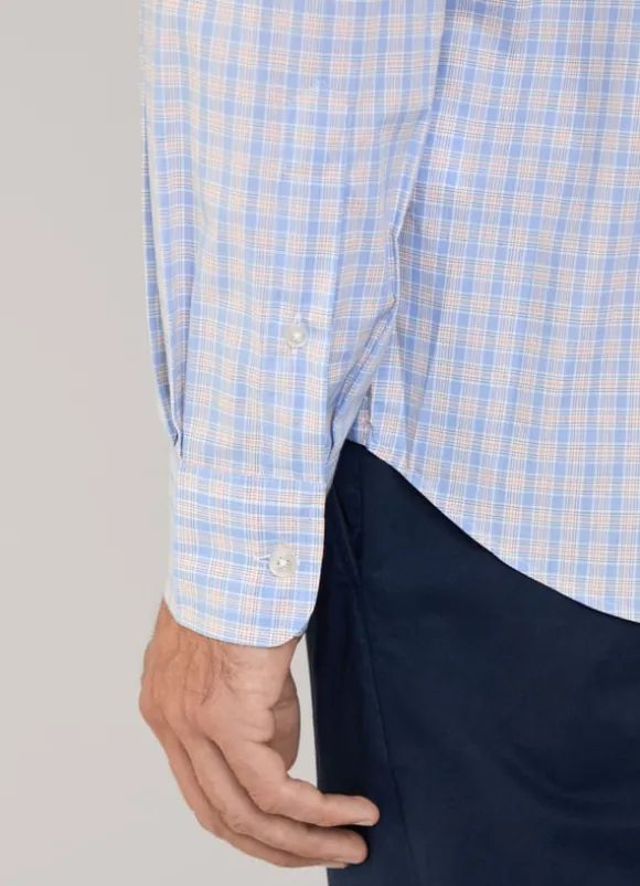 regular fit plaid check poplin shirt