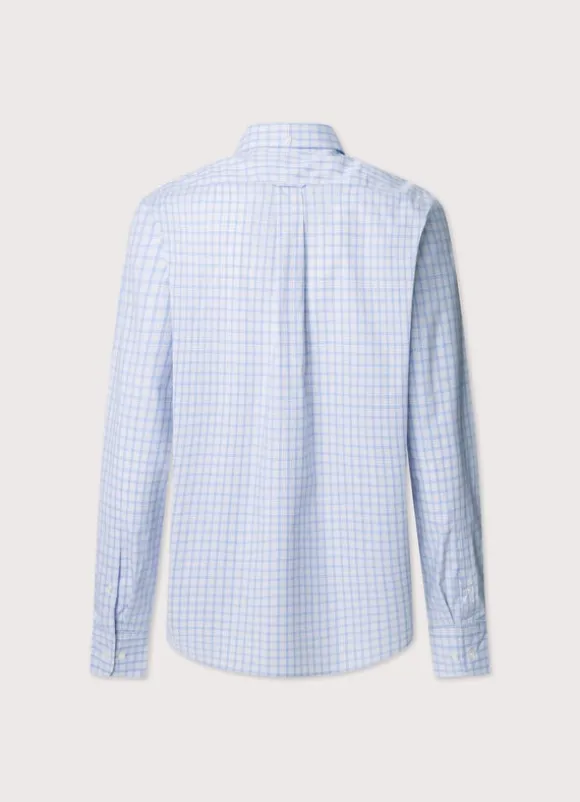 regular fit plaid check poplin shirt