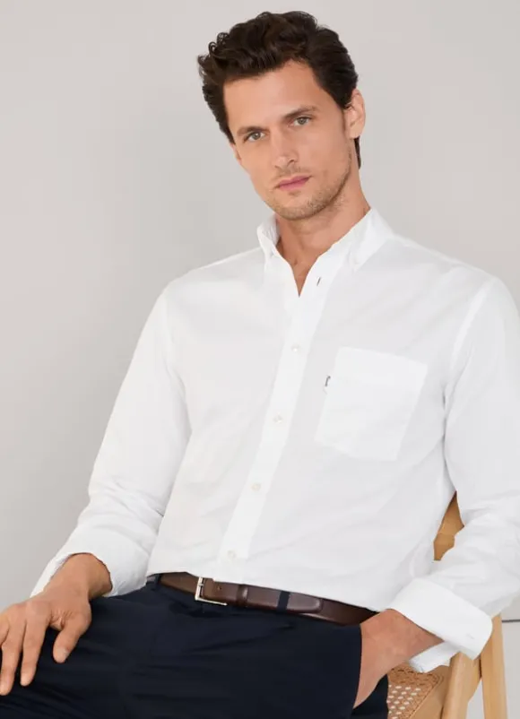regular fit poplin shirt