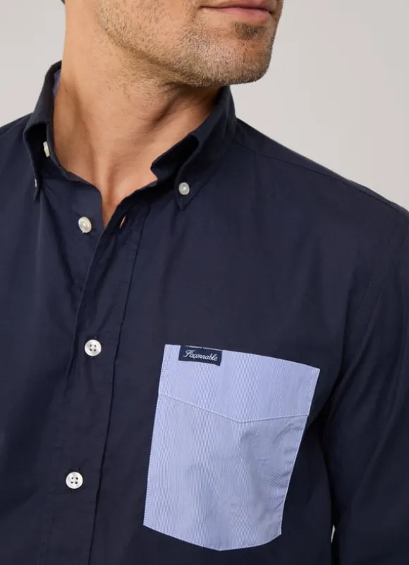 regular fit poplin shirt