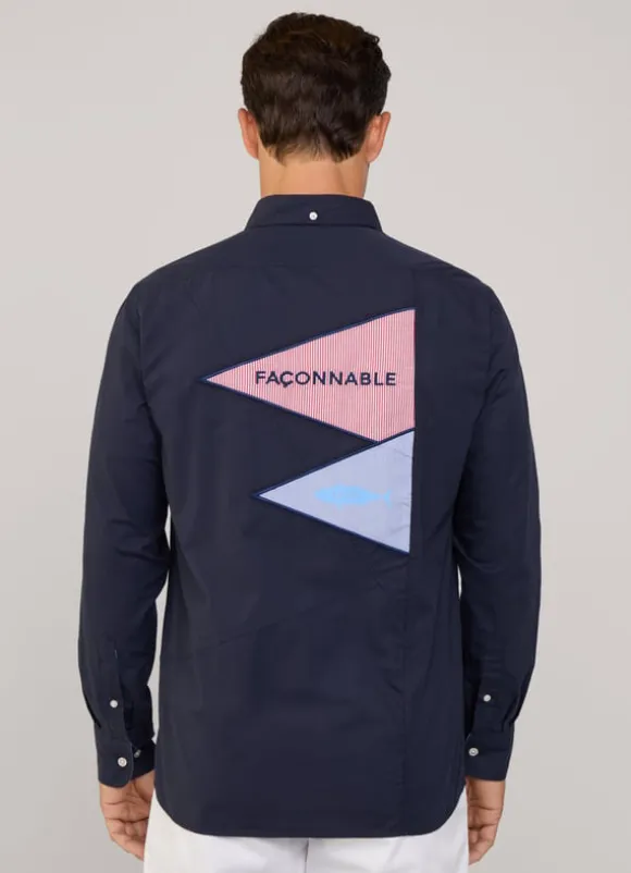 regular fit poplin shirt