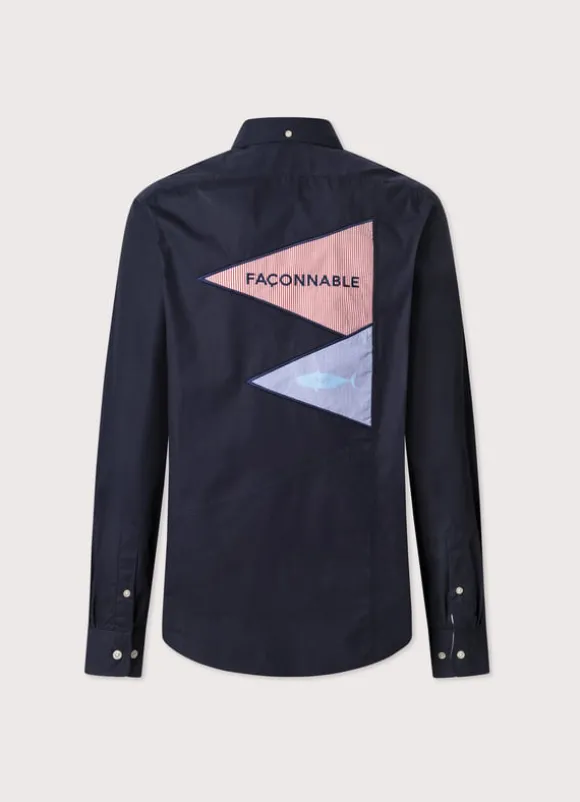 regular fit poplin shirt