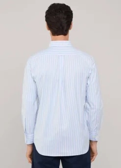 regular fit regimental striped oxford shirt