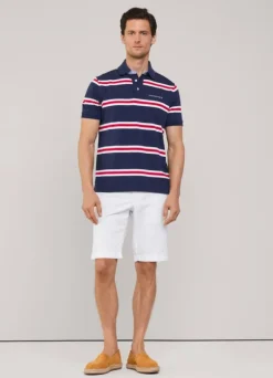 regular fit regimental striped pima polo