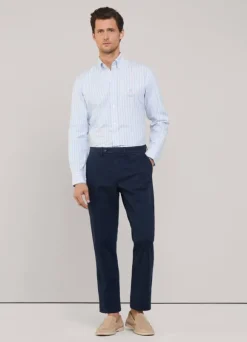 regular fit regimental striped oxford shirt