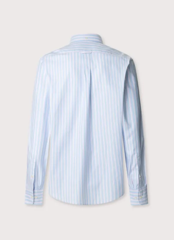 regular fit regimental striped oxford shirt