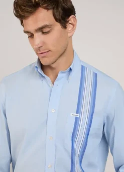 regular fit side tape fil a fil shirt