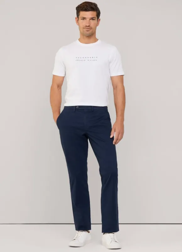 regular fit stretch chinos