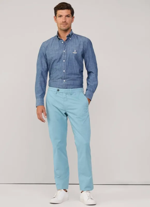 regular fit stretch chinos