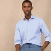 regular fit striped fil a fil shirt