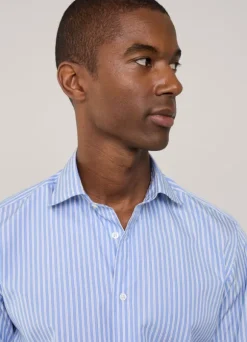 regular fit striped fil a fil shirt