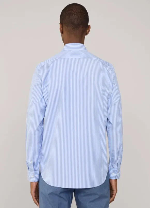 regular fit striped fil a fil shirt
