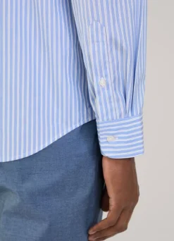 regular fit striped fil a fil shirt