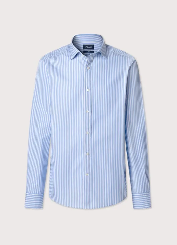 regular fit striped fil a fil shirt