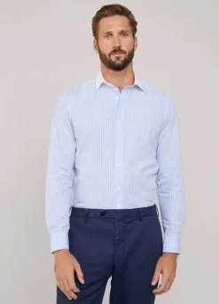 regular fit striped fil-a-fil shirt