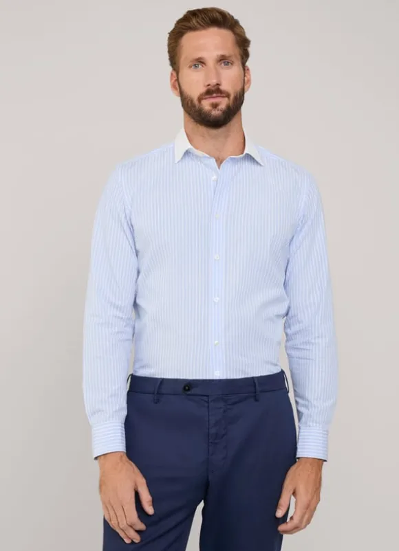 regular fit striped fil-a-fil shirt