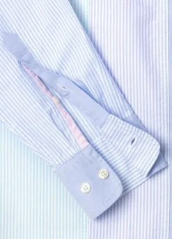 regular fit striped oxford shirt