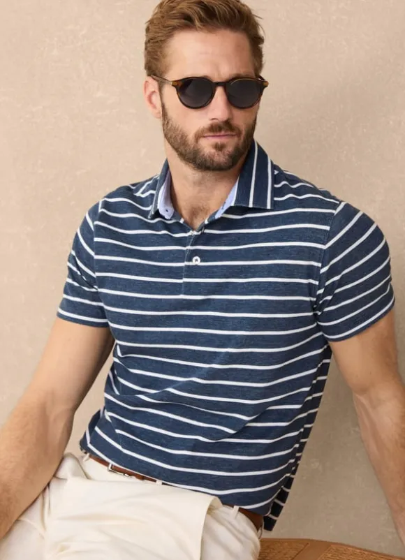 regular fit striped polo