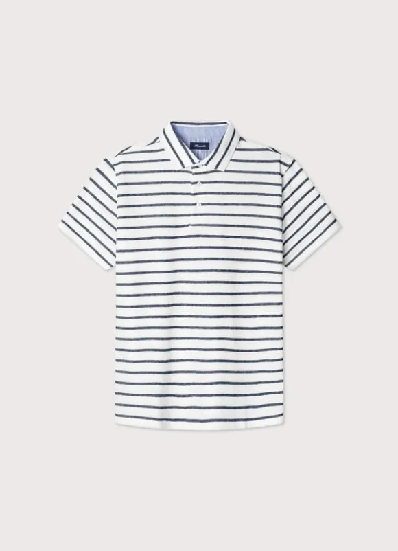regular fit striped polo