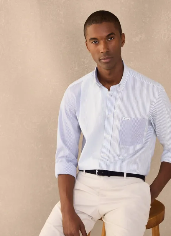 regular fit striped shirt