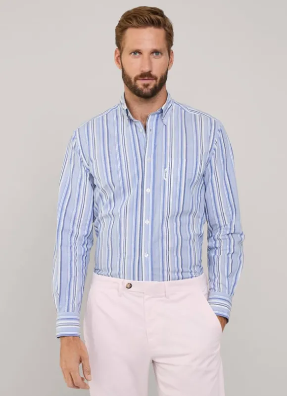 regular fit striped shirt
