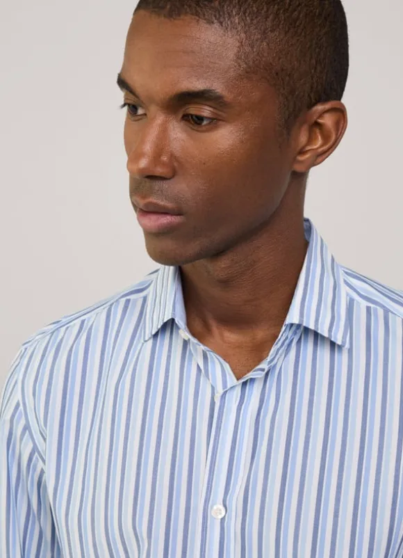regular fit striped shirt