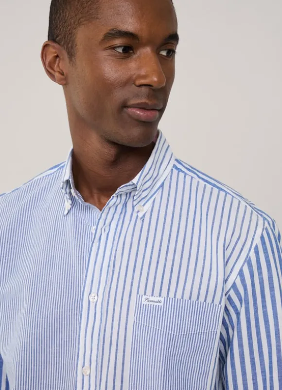 regular fit striped shirt