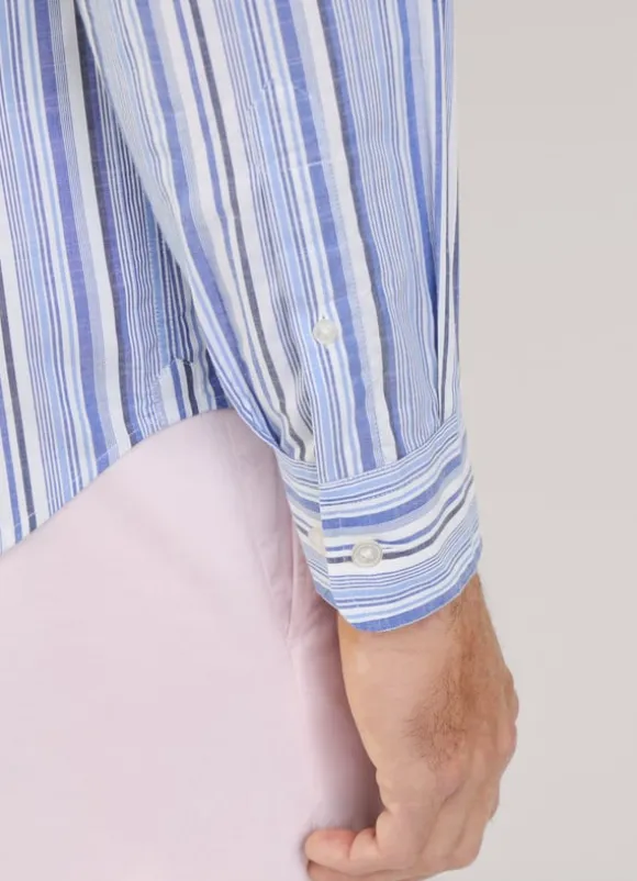 regular fit striped shirt
