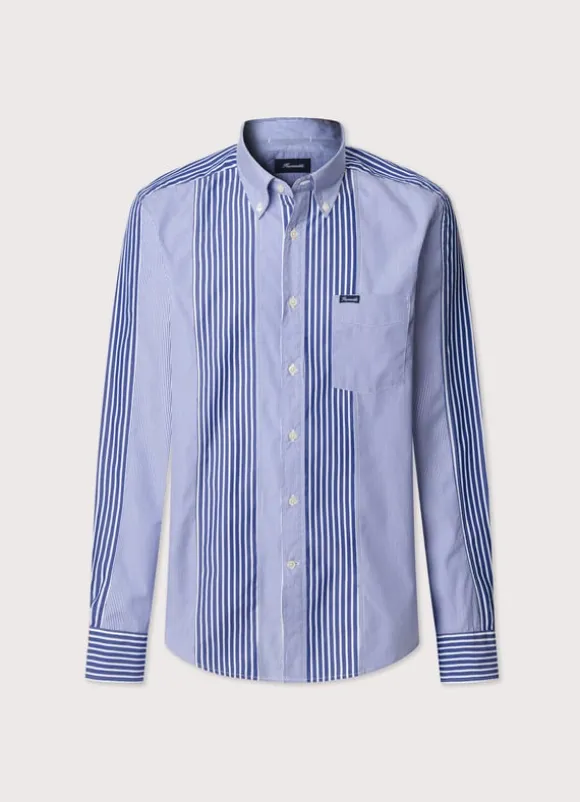 regular fit striped shirt