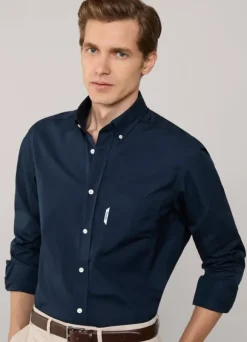 regular fit 120-thread poplin shirt