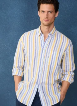 regular fit wide striped shirt