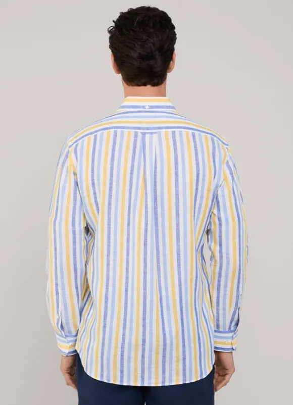 regular fit wide striped shirt