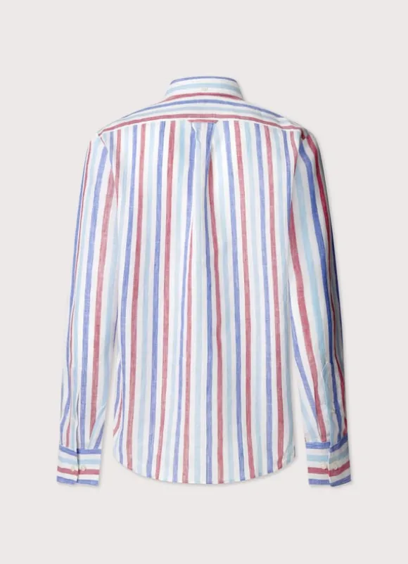regular fit wide striped shirt