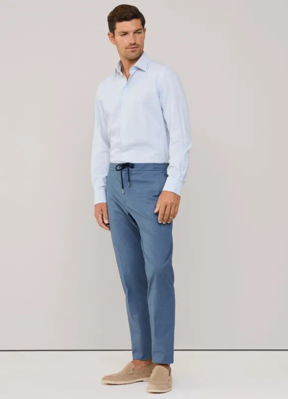 regular fit windowpane twill shirt