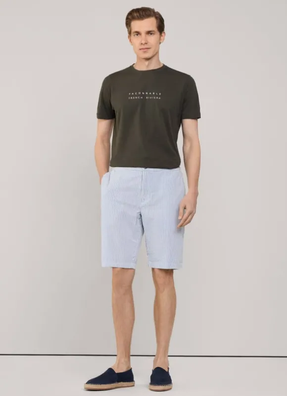 seersucker bermuda shorts