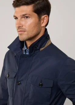 shirt collar safari jacket