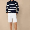 stretch chino bermuda shorts